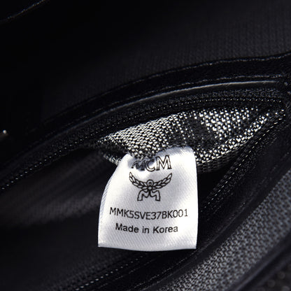 MCM Visetos Small Side Stud Stark Backpack Black 6 of 8