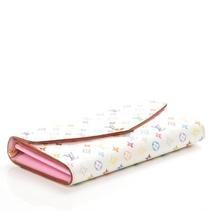 Louis Vuitton Monogram Multicolor Sarah Wallet NM White Litchi 4 of 6