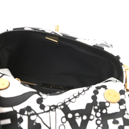 Chanel Canvas Printed Deer Coco Mini Single Flap Gray Black 5 of 11