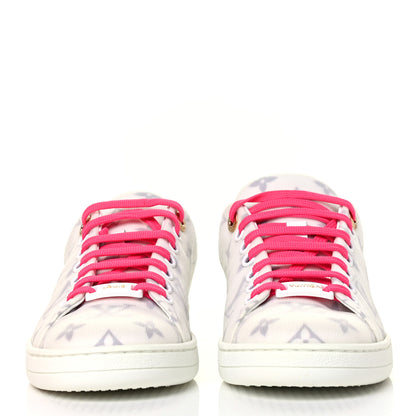 Louis Vuitton Technical Fabric Calfskin Monogram Frontrow Sneakers 37 Pink 2 of 4