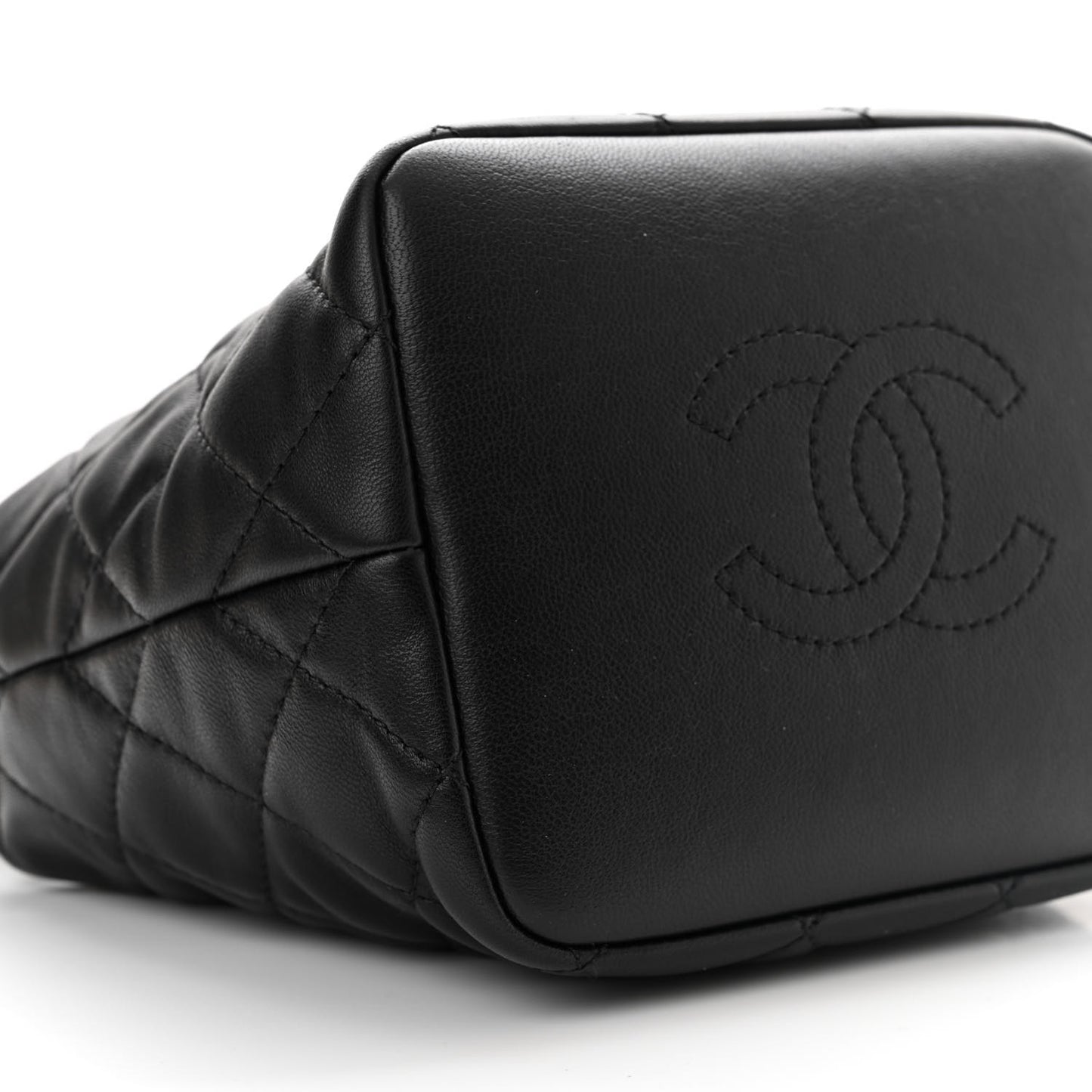 Lambskin Quilted Small Perfect Meeting Hobo Black