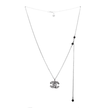 Chanel Ruthenium CC Necklace Silver 3 of 6