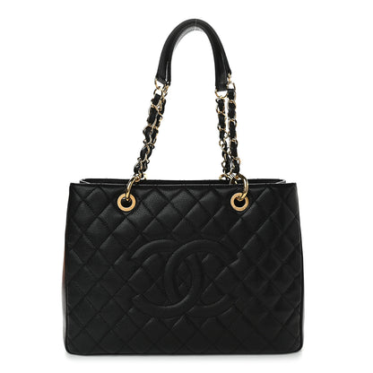 Chanel Caviar Quilted Grand Shopping Tote GST Black 1 of 9