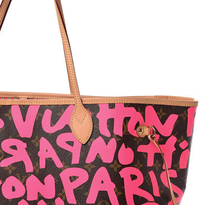 Louis Vuitton Monogram Graffiti Neverfull GM Fuchsia 10 of 12