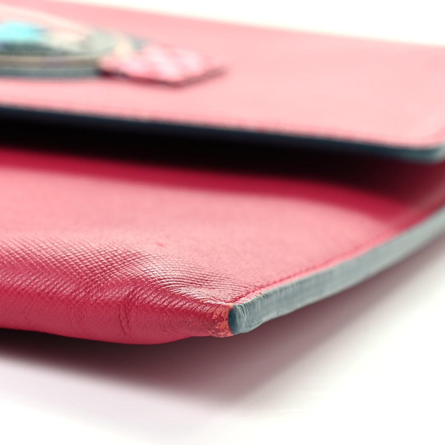 Saffiano Craig And Karl Clutch Pink