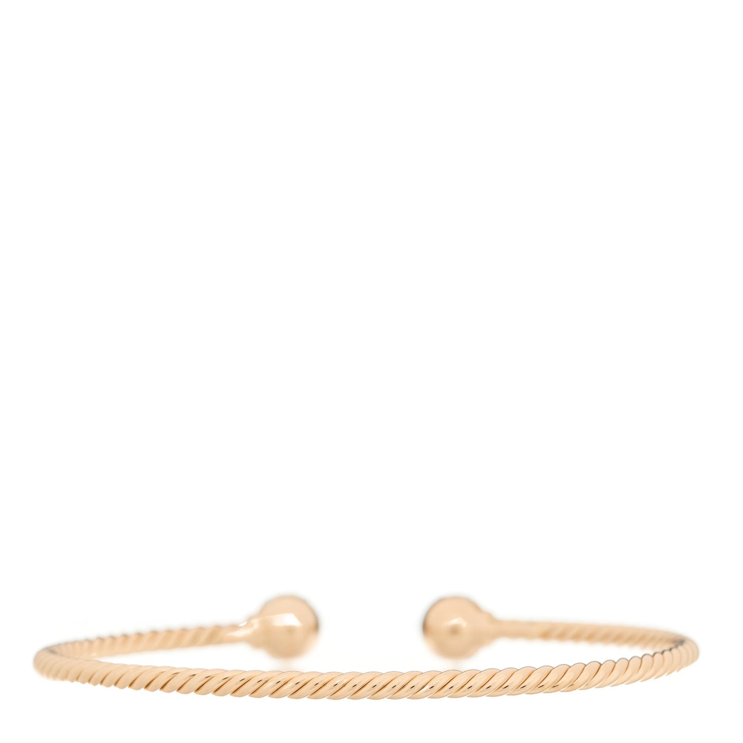 18K Rose Gold Diamond 2.6mm Solari Cablespira Bracelet