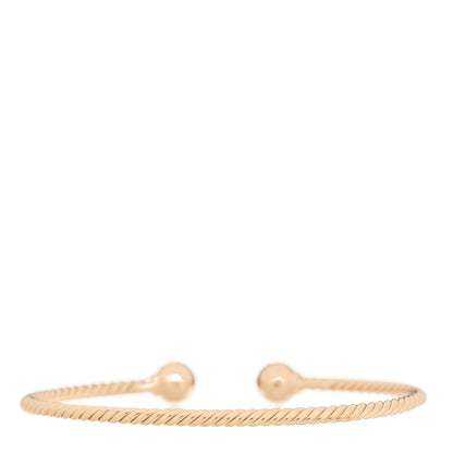 David Yurman 18K Rose Gold Diamond 2.6mm Solari Cablespira Bracelet 2 of 3