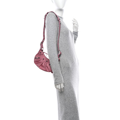 Balenciaga Sparkling Fabric Le Cagole Shoulder Bag XS Sweet Pink 2 of 11