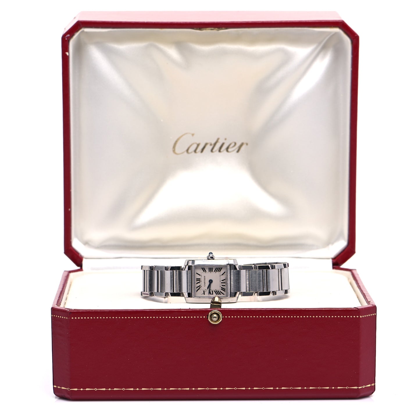 Stainless Steel 20mm Tank Francaise Quartz Watch