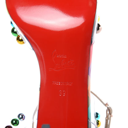Christian Louboutin Patent PVC Ranimule 85 T-Strap Sandals 39 Multicolor 7 of 9
