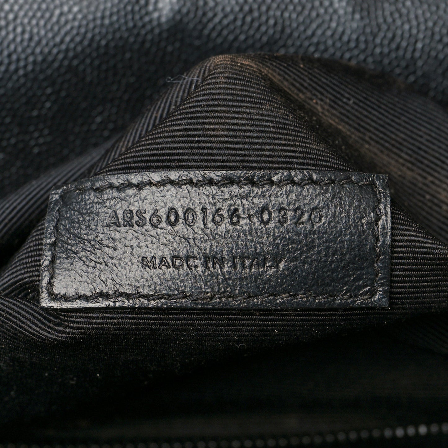 Grain De Poudre Textured Mixed Matelasse Large Triquilt Monogram Monochrome Satchel Black