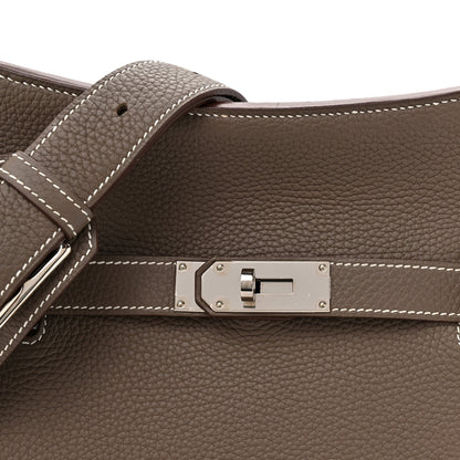 Hermes Taurillon Clemence Jypsiere 34 Etoupe 8 of 14