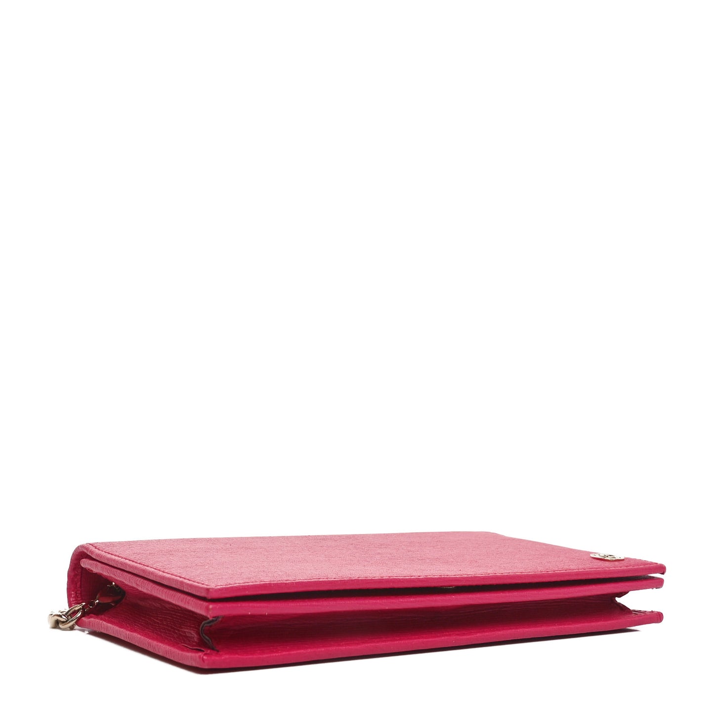 Textured Calfskin Medium Betty Chain Wallet Blossom