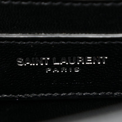 Saint Laurent Grain De Poudre Medium Classic Monogram Monochrome Kate Satchel Black 6 of 9