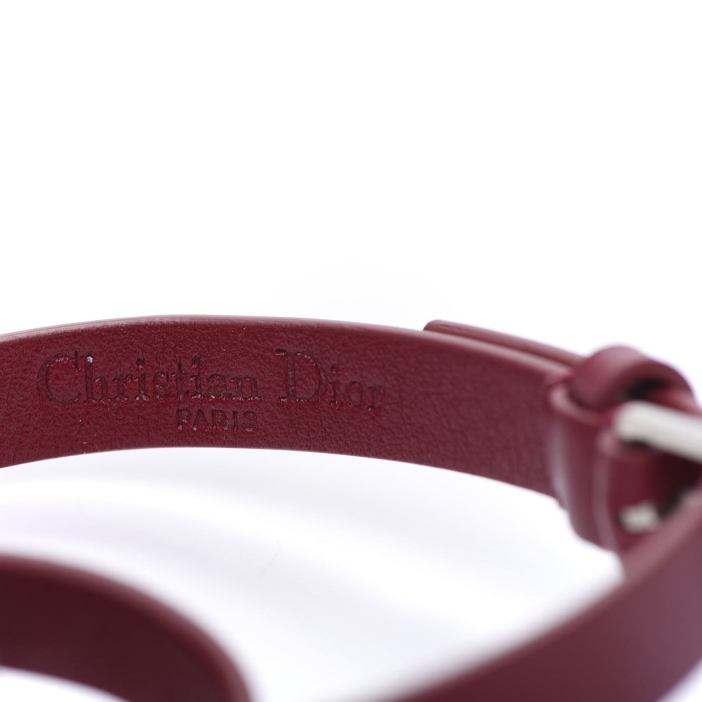 Calfskin Bee Double Bracelet Red