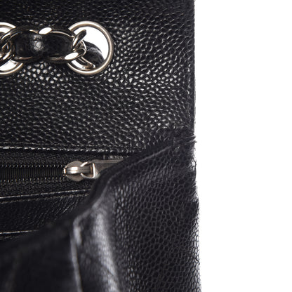 Chanel Caviar Quilted Jumbo Single Flap Black 10 of 13