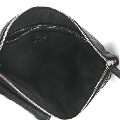 Chanel Caviar Quilted Zipped Multi Pouch Black 5 of 7