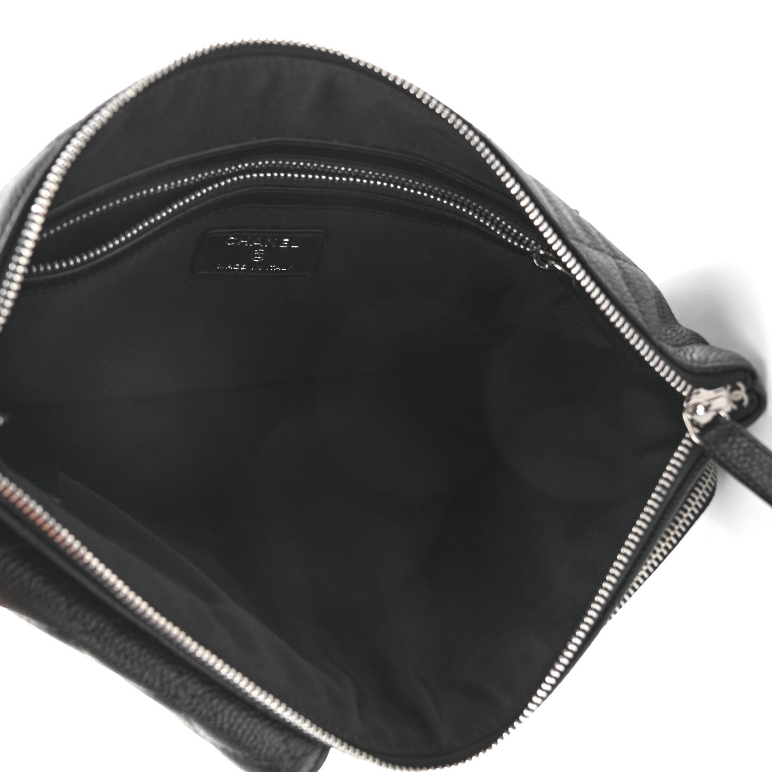 Chanel Caviar Quilted Zipped Multi Pouch Black 5 of 7