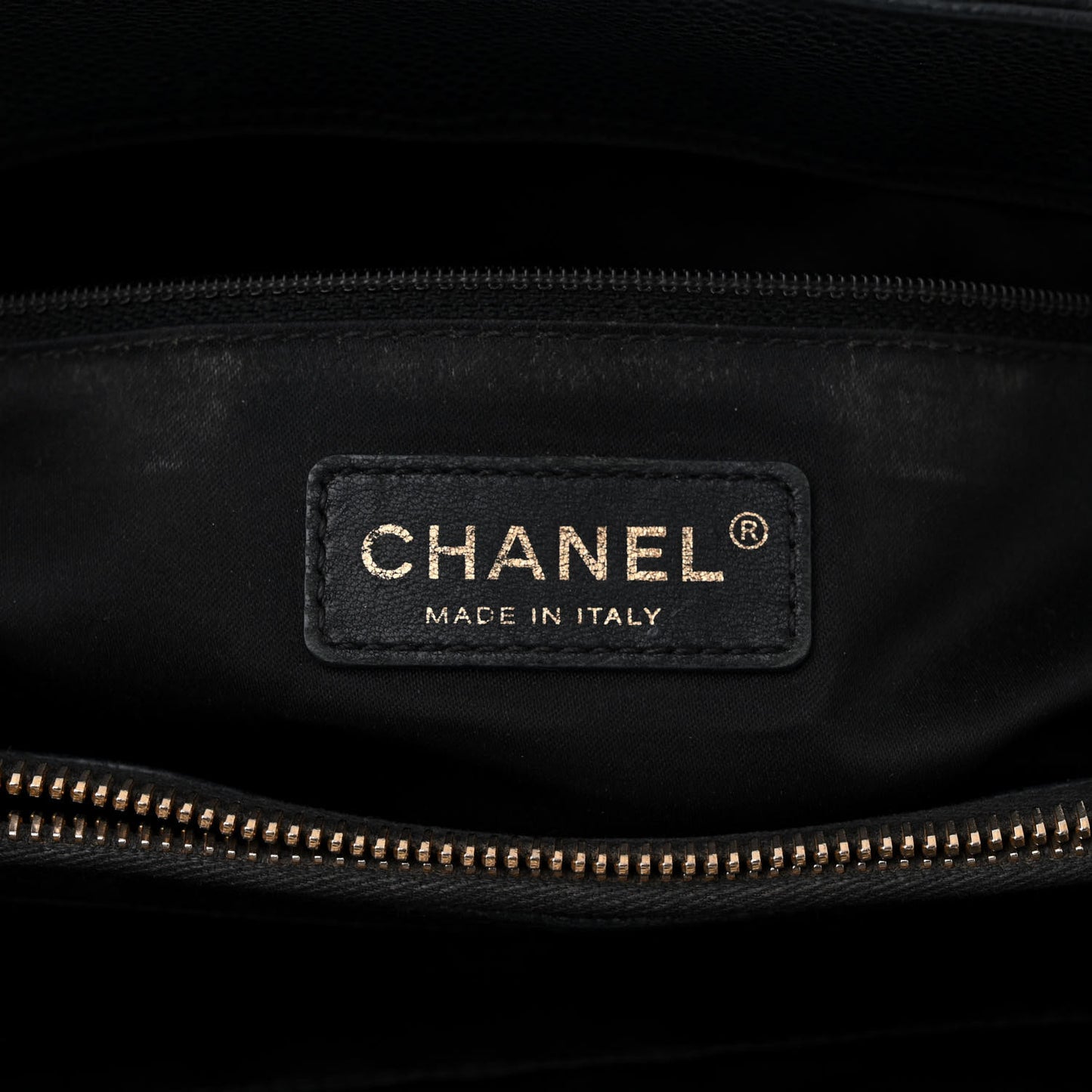 Caviar Quilted Grand Shopping Tote GST Black