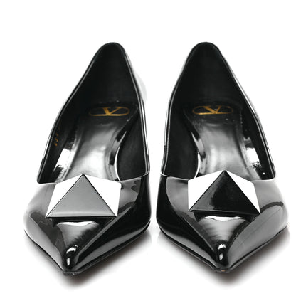 Valentino Garavani Patent One Stud 55mm Pumps 39 Black 2 of 8
