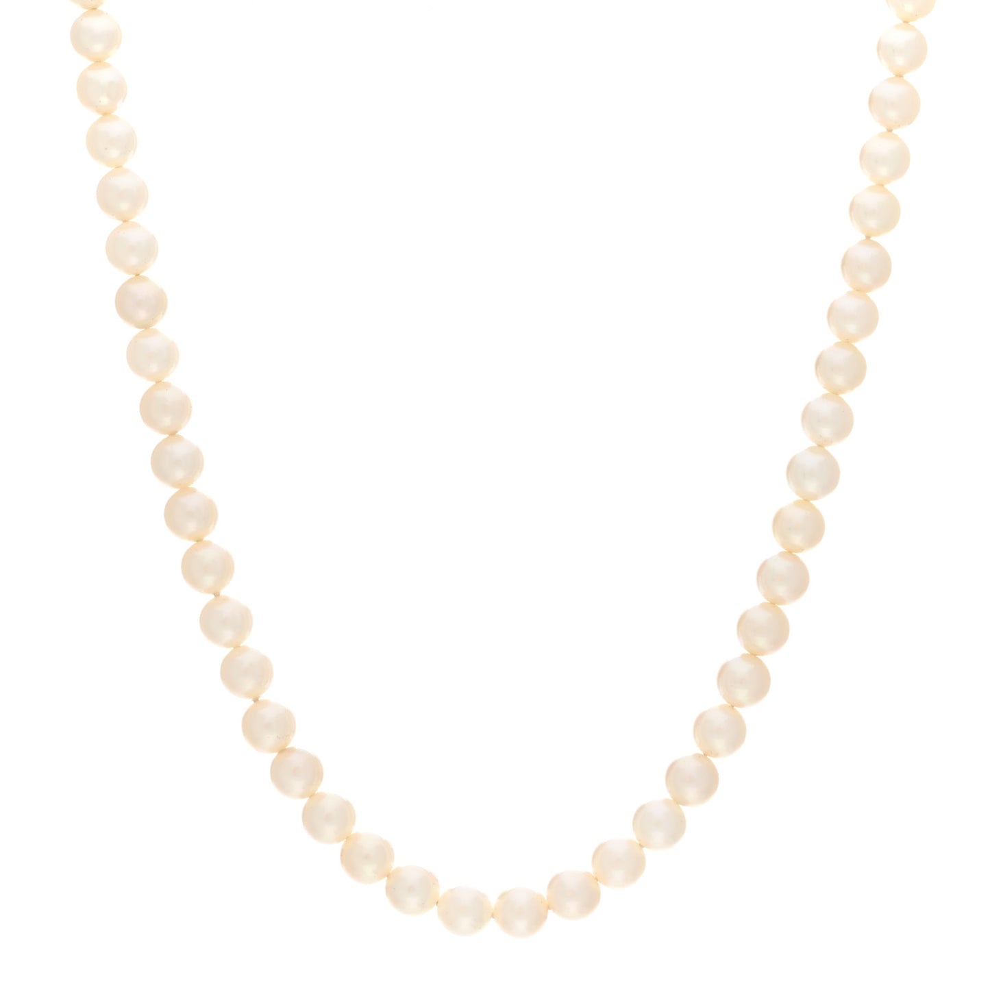 Sterling Silver Akoya Pearl 5.5-6mm Strand Necklace
