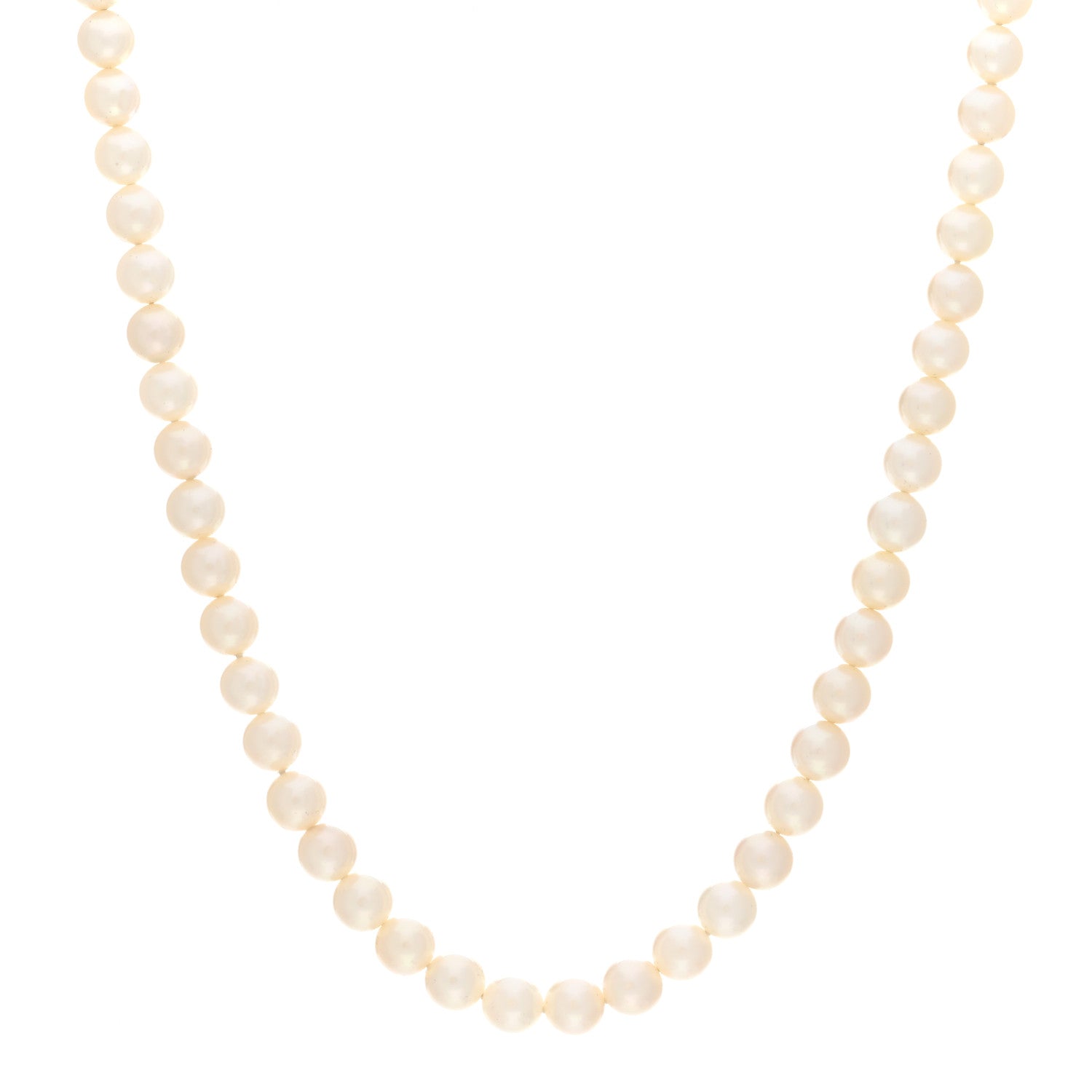 Mikimoto Sterling Silver Akoya Pearl 5.5-6mm Strand Necklace 1 of 4