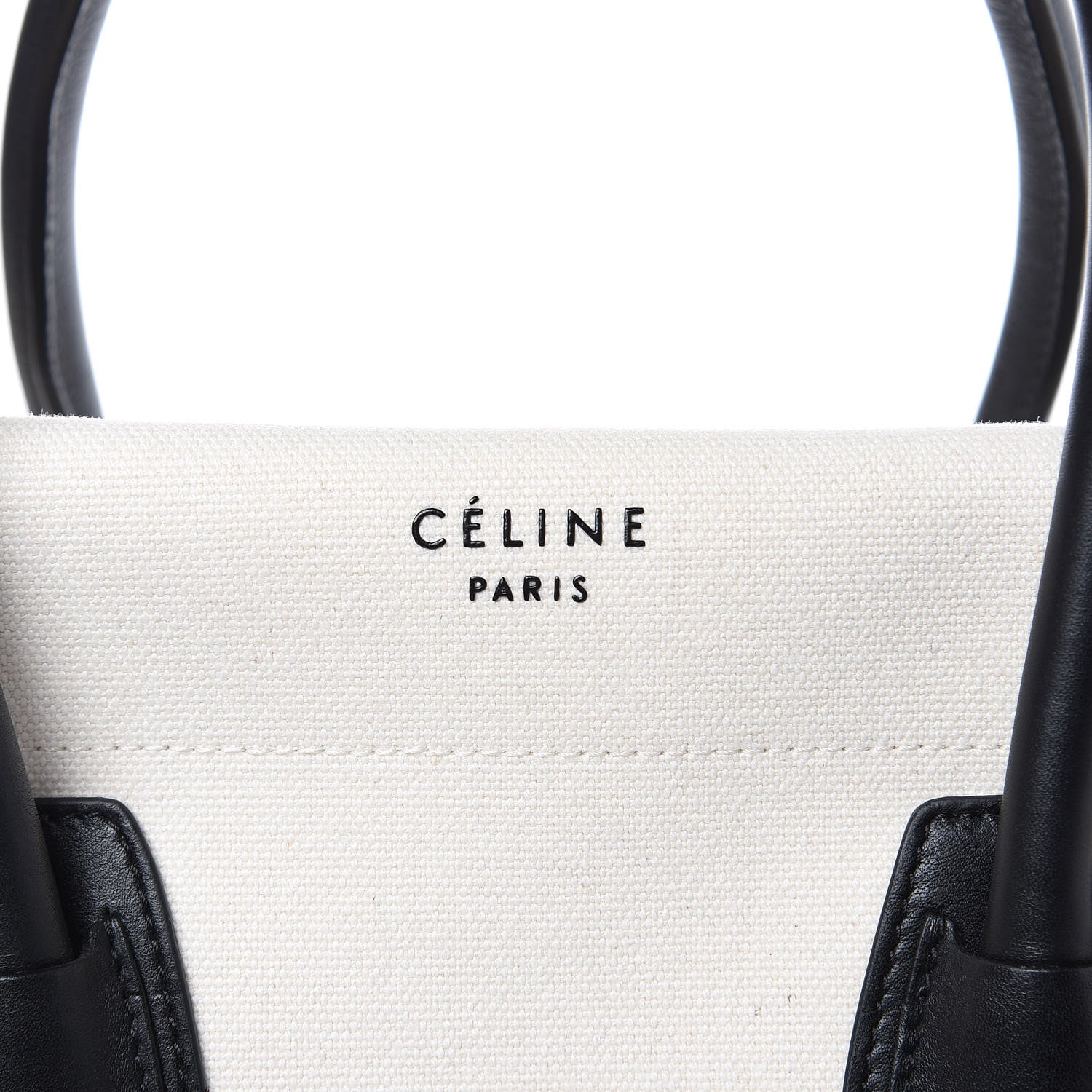 Celine Washed Canvas Medium Phantom Luggage White 12 of 14