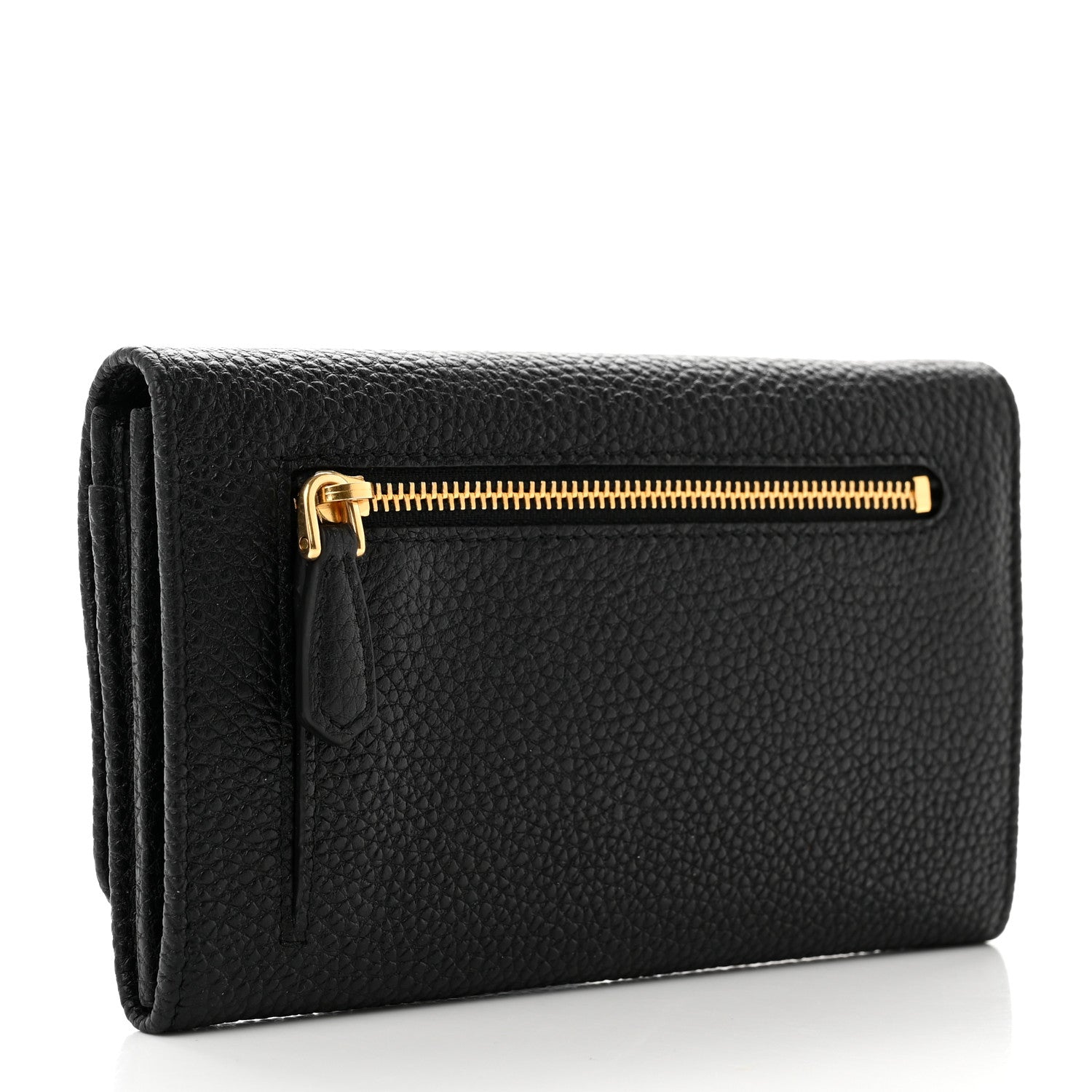Prada Vitello Grain Wristlet Wallet Black 3 of 7