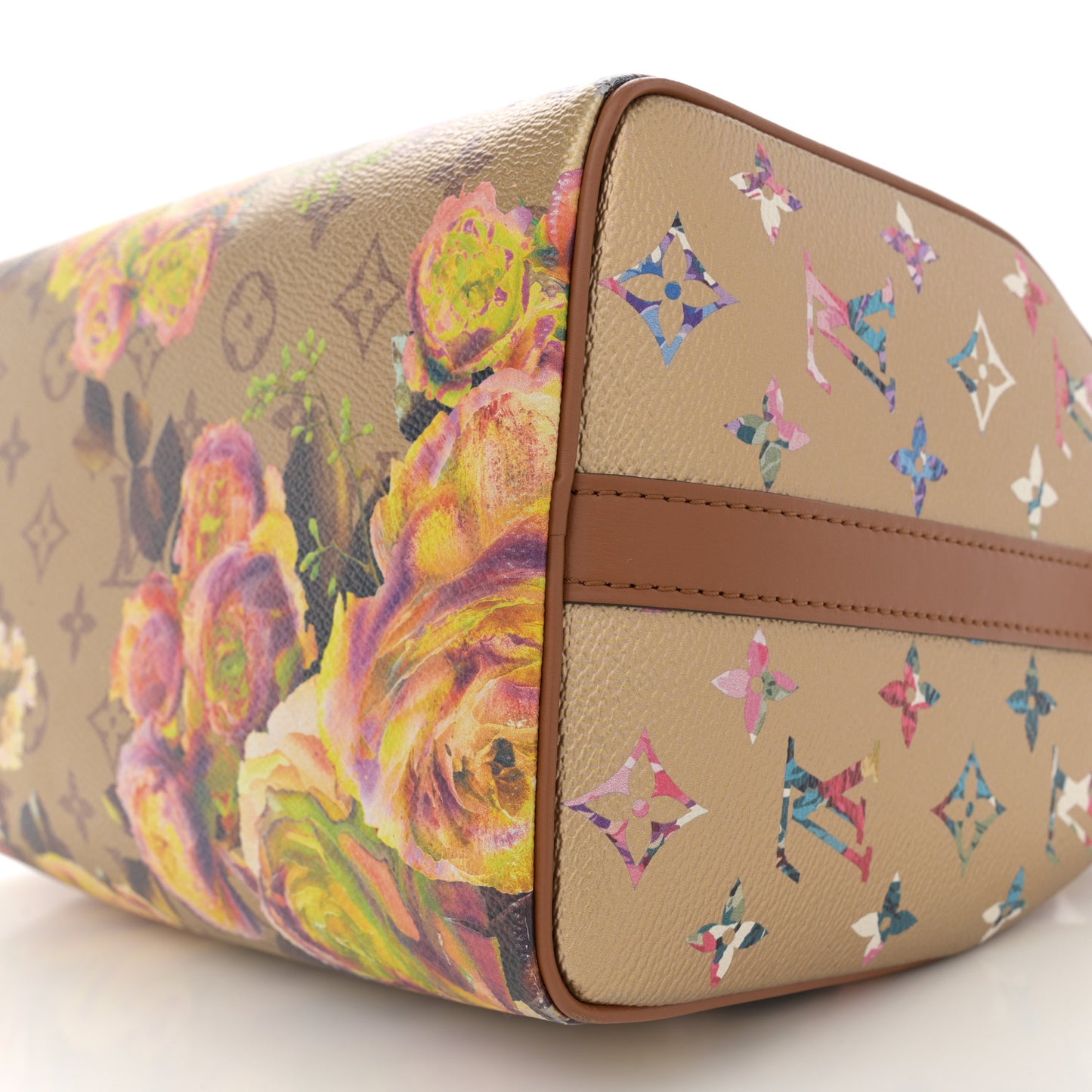 Metallic Monogram LV Garden Speedy Bandouliere 25 Gold