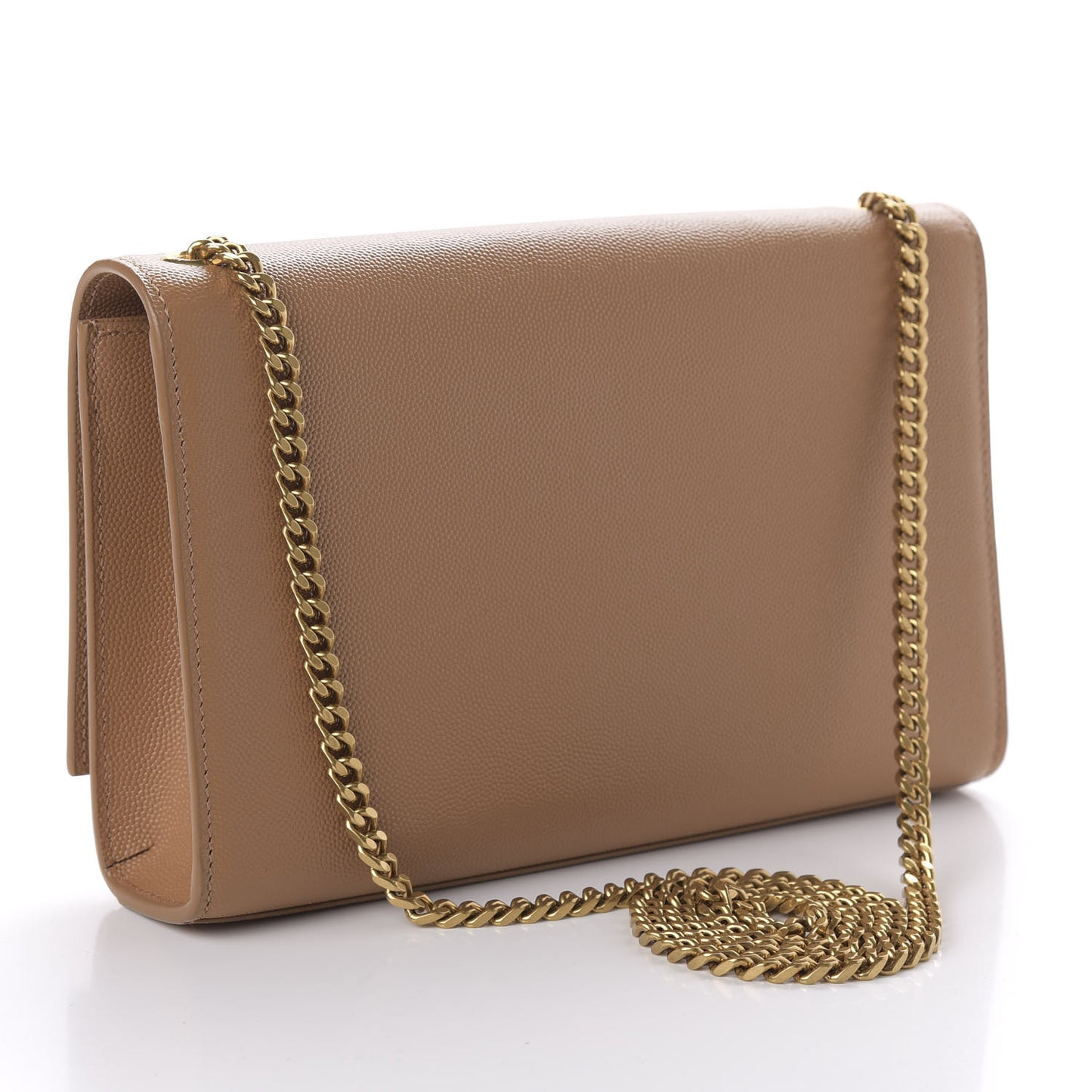 Grain De Poudre Medium Monogram Kate Satchel Dark Beige