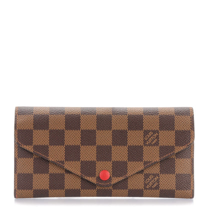 Louis Vuitton Damier Ebene Josephine Wallet Red 1 of 7