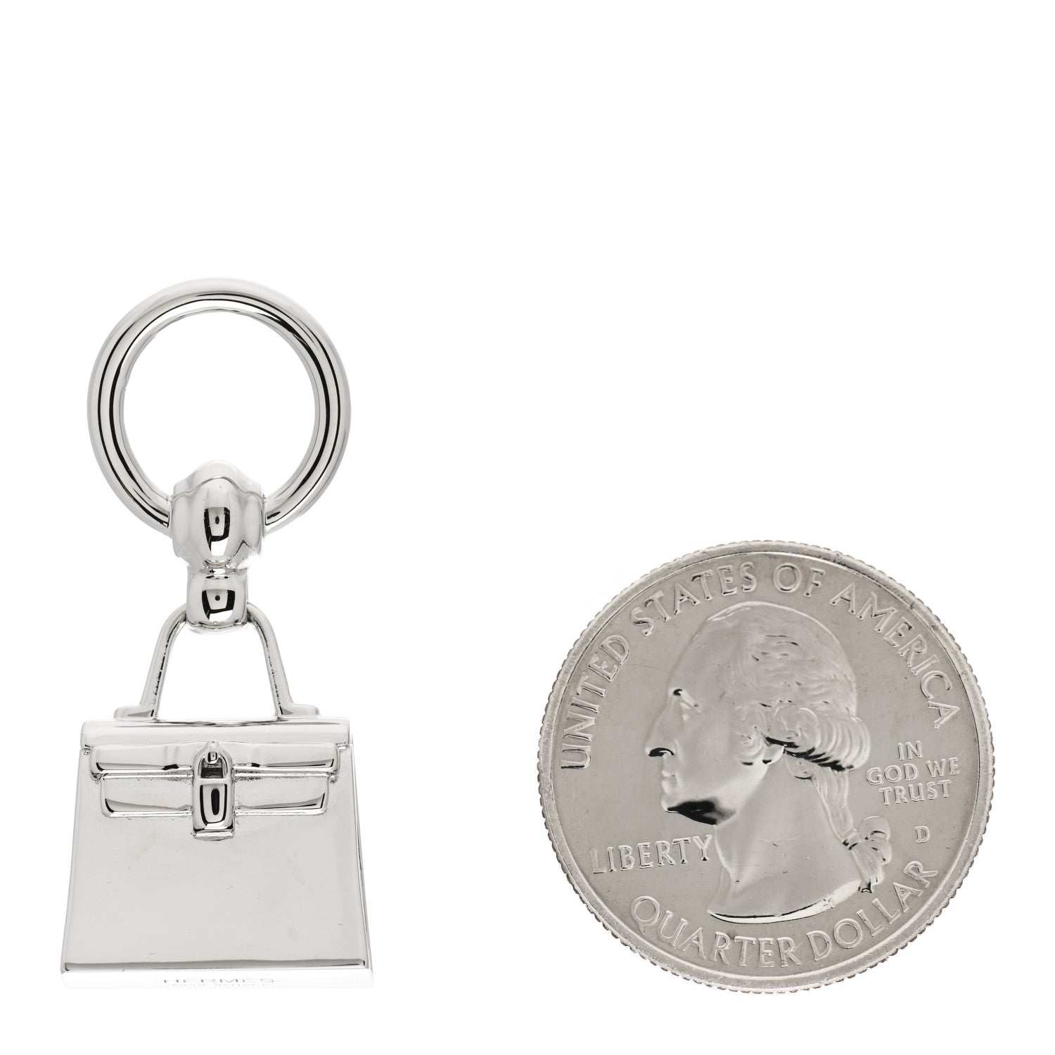 Hermes Palladium Mini Kelly Twilly Ring 2 of 4