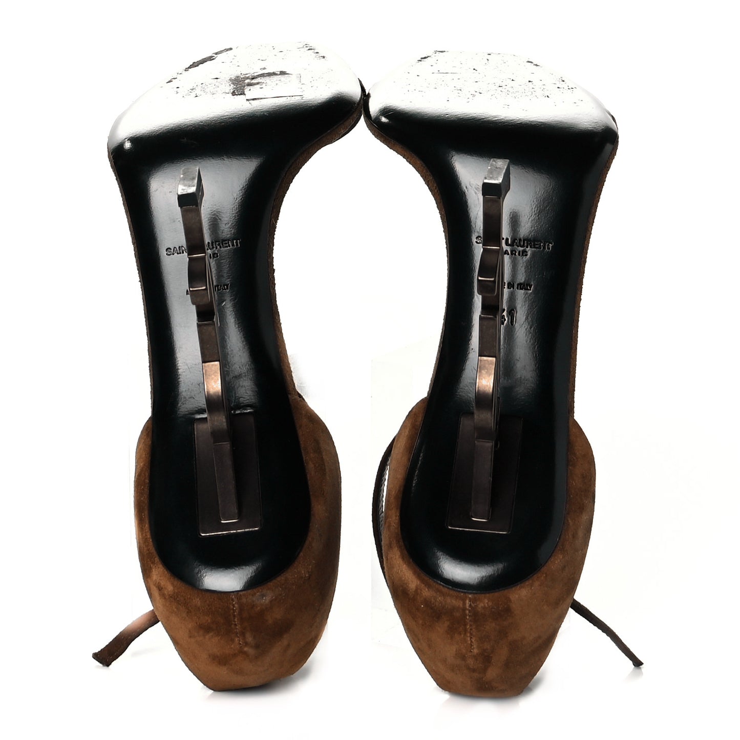 Suede Calfskin Opyum 110 Sandals 41 Cachemere Gold