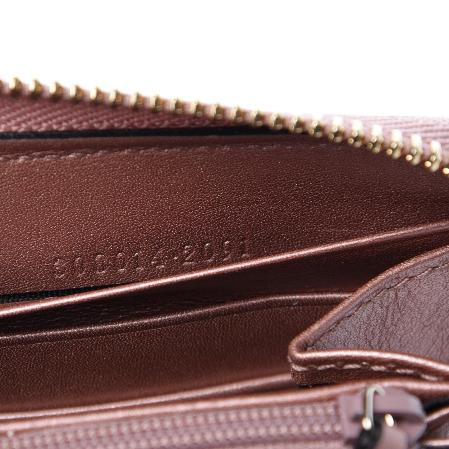 Shine Microguccissima Emily Zip Around Wallet Dark Cipria