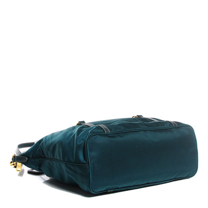 Prada Tessuto Nylon Saffiano Tote Ottanio 4 of 11