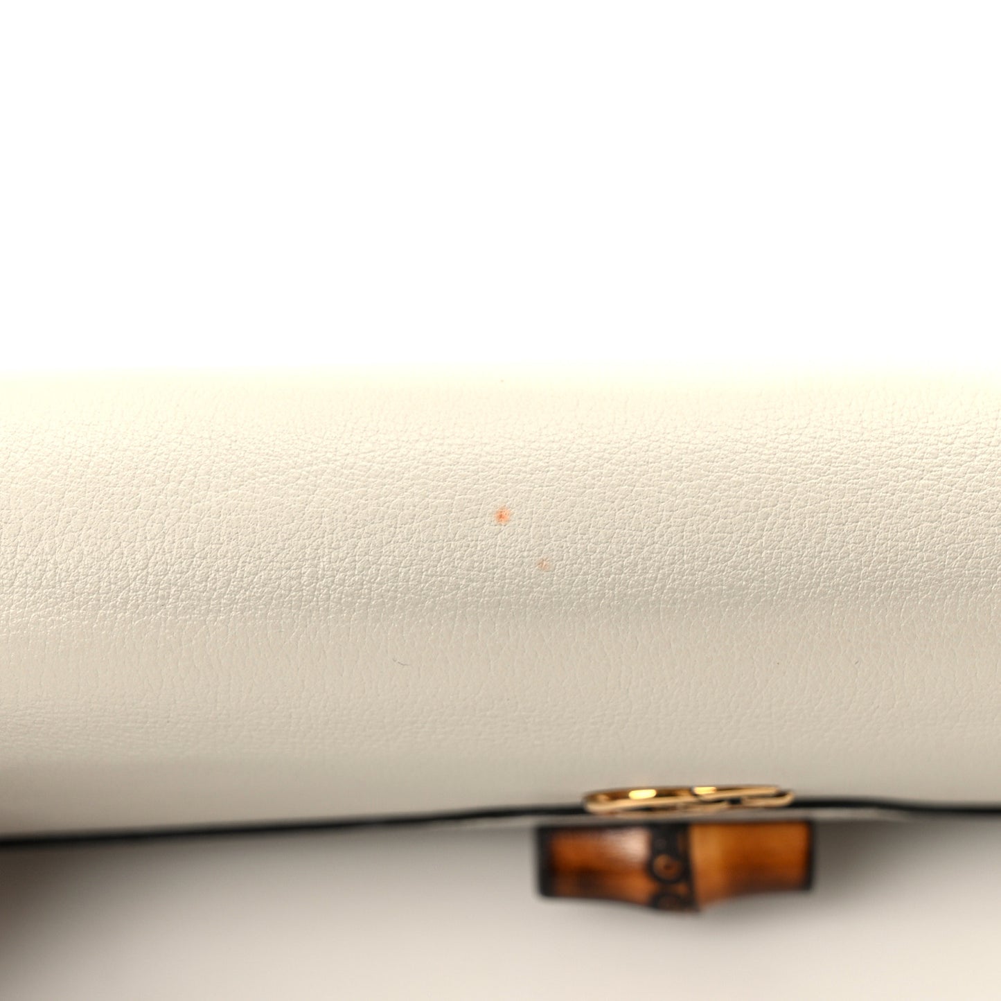 Wonka Grain Calfskin Diana Chain Wallet Mystic White