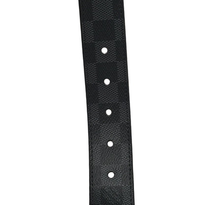 Louis Vuitton Damier Graphite Calfskin Belt 100 40 Black 7 of 9