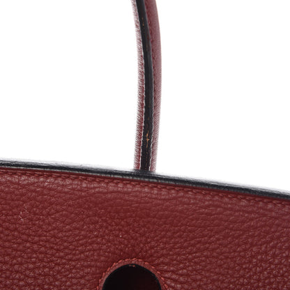 Hermes Taurillon Clemence Birkin 35 Rouge H 33 of 41