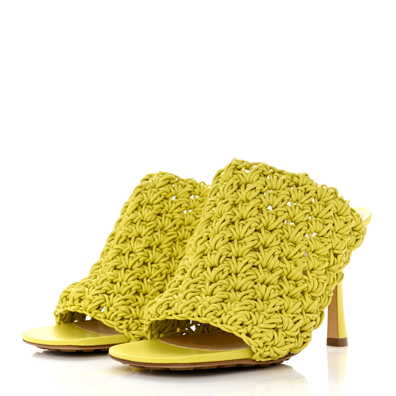 Bottega Veneta Nappa Intrecciato The Board Mules 39.5 Pear 3 of 8