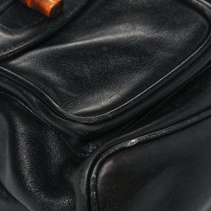 Gucci Calfskin Bamboo Backpack Black 9 of 28