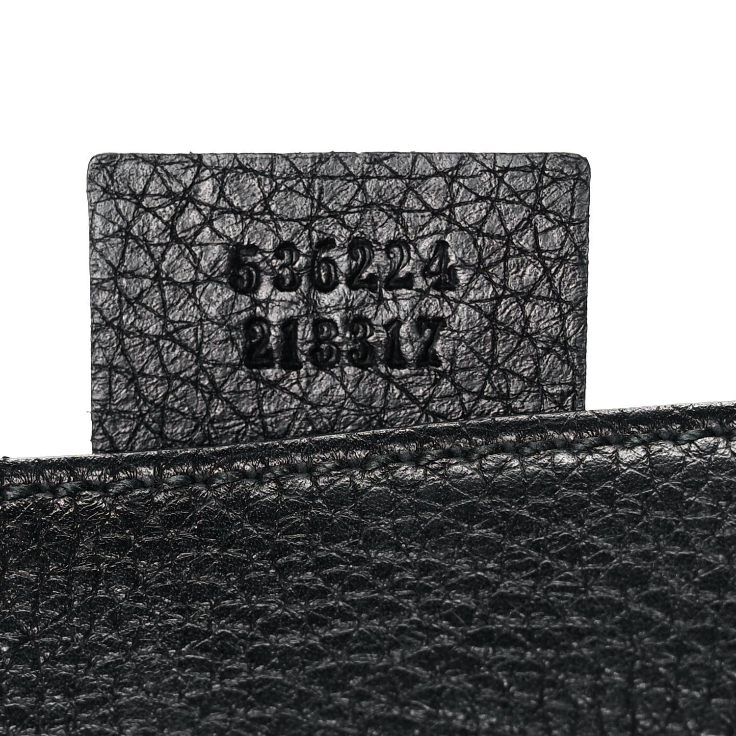 Gucci Pebbled Calfskin Medium Soho Flap Crossbody Black 7 of 13