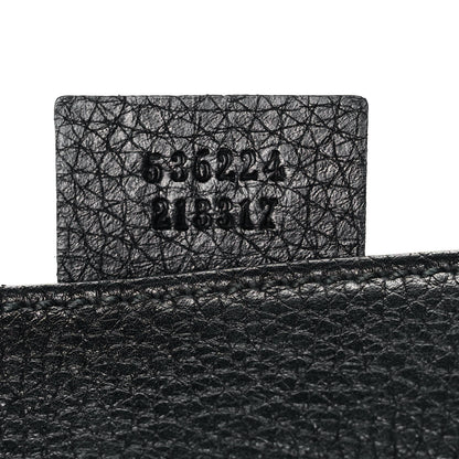 Gucci Pebbled Calfskin Medium Soho Flap Crossbody Black 7 of 13