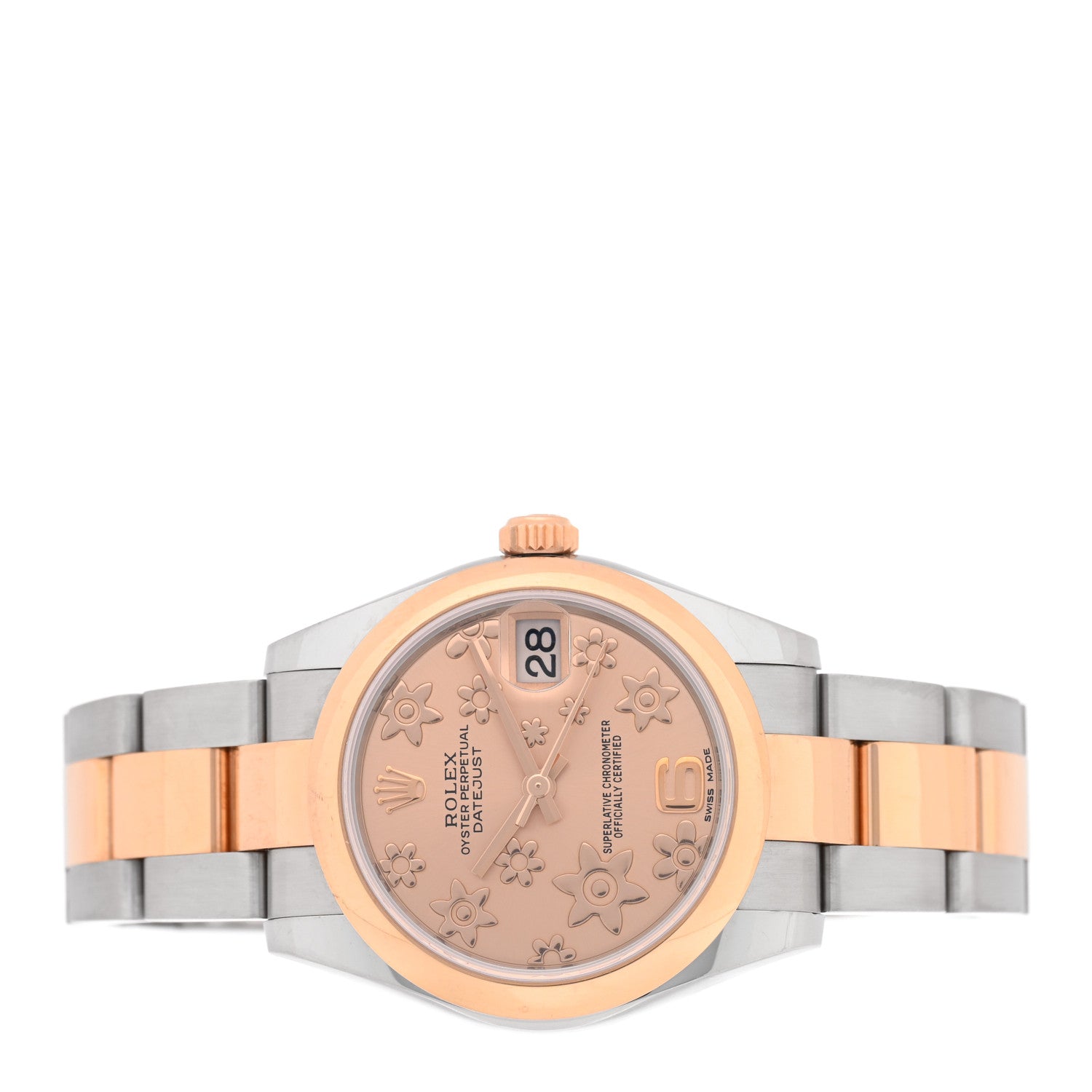 Rolex Stainless Steel 18K Everose 31mm Oyster Perpetual Datejust Watch Pink Floral 178241 2 of 4