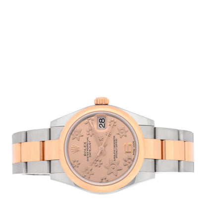 Rolex Stainless Steel 18K Everose 31mm Oyster Perpetual Datejust Watch Pink Floral 178241 2 of 4