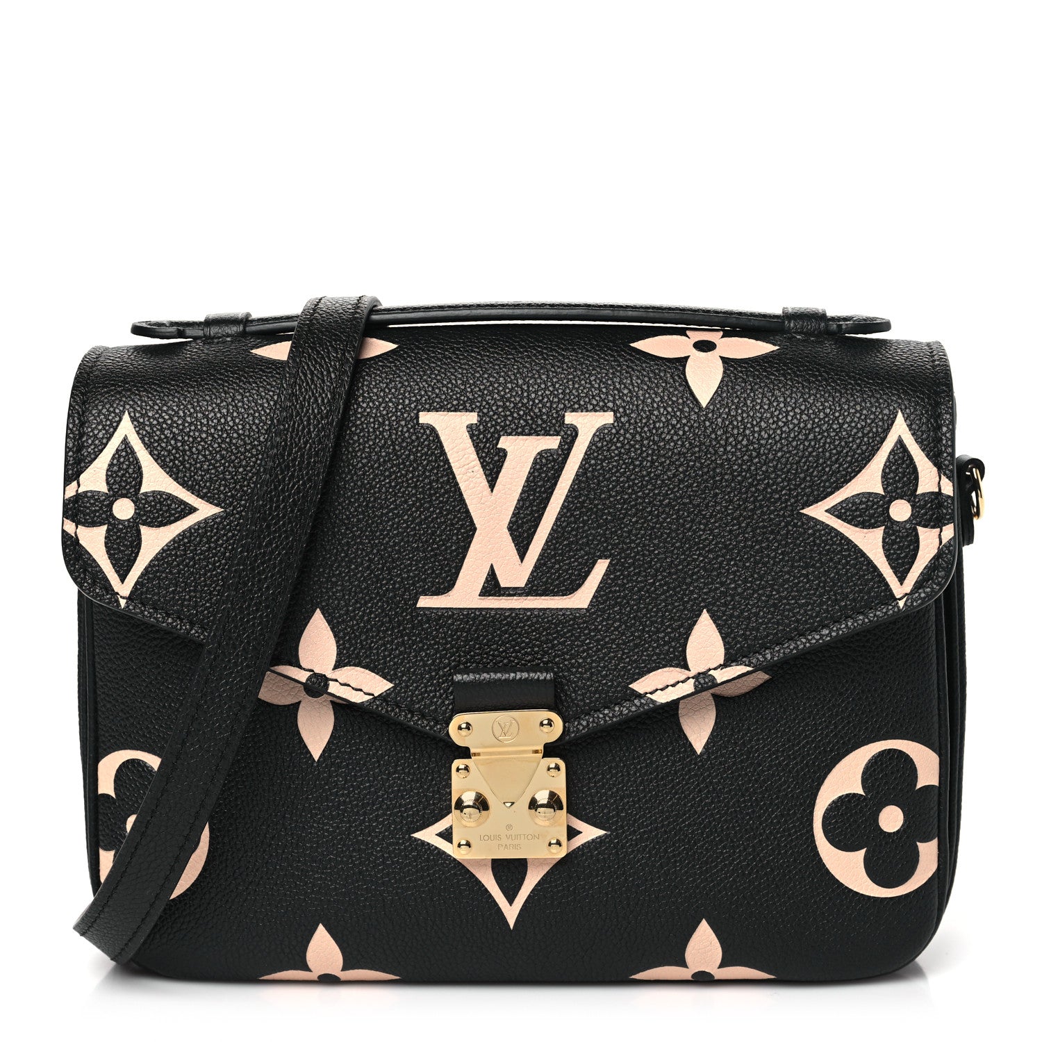 Louis Vuitton Empreinte Monogram Giant Pochette Metis Black Beige 1 of 9
