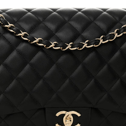 Chanel Caviar Quilted Maxi Double Flap Black 8 of 11