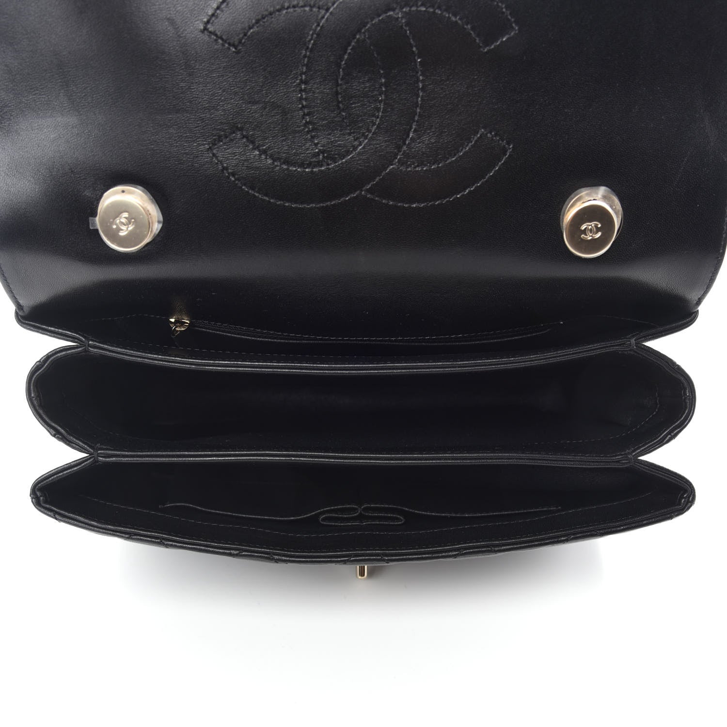 Chanel Lambskin Quilted Medium Trendy CC Flap Dual Handle Bag Black 5 of 11
