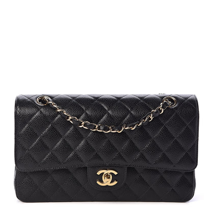 Chanel Caviar Quilted Medium Double Flap Black 2 of 12