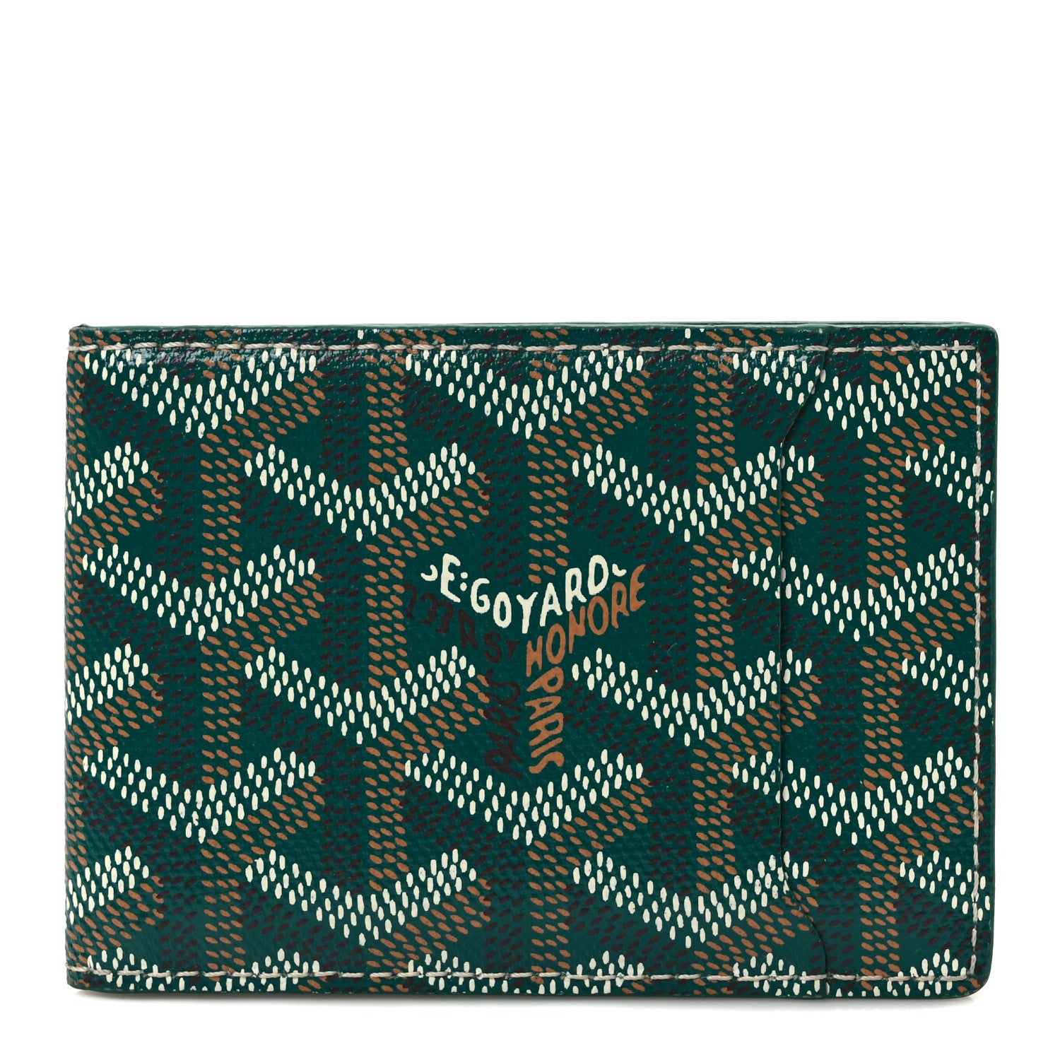 Goyard Goyardine Bi-Fold Victoire PM Wallet Green 1 of 9