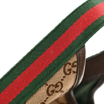 Gucci GG Monogram Web Large Giglio Tote Beige Brown 25 of 26